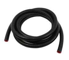 10ft 1-Ply Reinforced 13mm 1/2" ID High Temperature Silicone Heater Hose BLACK