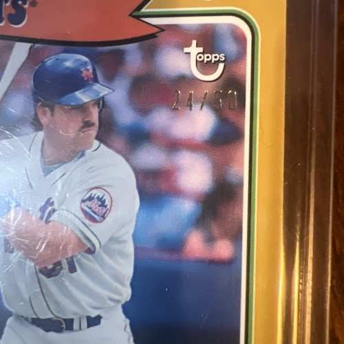 Mike Piazza 2023 Topps Brooklyn Collection Gold Parallel #40 HOF SP /50 NM-MT - Picture 4 of 5