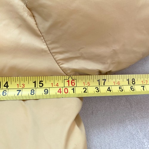 Zara Girls Coat Age 6 Beige Cream Puffer Jacket 116cm Full Zip Hooded Thermal - Picture 9 of 9