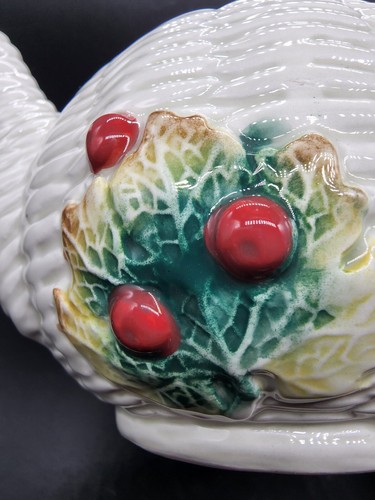 VTG 1991 Fitz and Floyd Woodland Foliage Mushrooms Acorns Teapot 40 OZ READ 👇🏻 - Picture 9 of 11