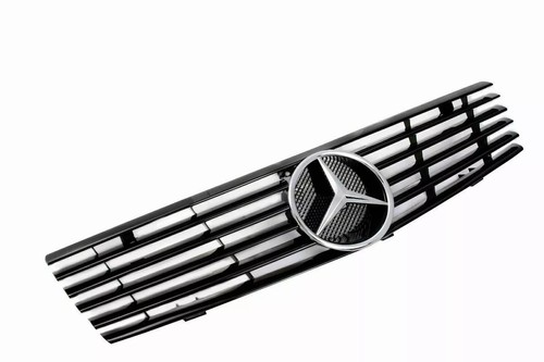 New Mercedes R129 SL Class 1990-2002 Sport Grille (With Benz Logo) - Black - Picture 4 of 4