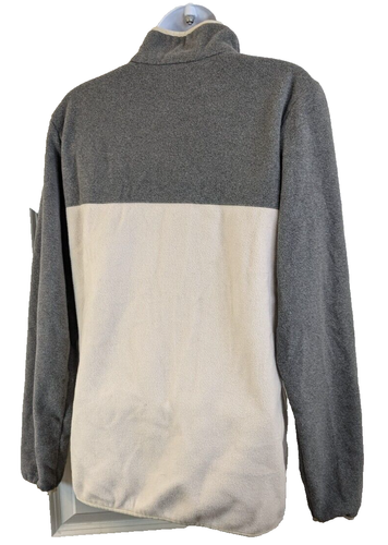 Columbia, Damen, 1/4 Fleecepullover mit Druckknopfverschluss, grau-weiß, Gr. M - Bild 2 von 3