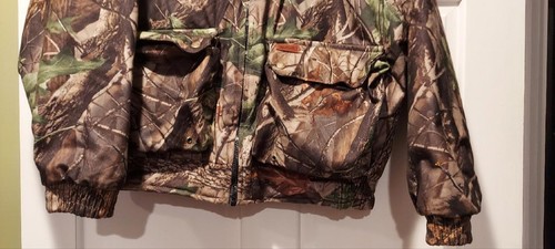 Woolrich Men's Camo Hunting Jacket Medium Realtree Hardwoods Coat VTG Zip - Picture 8 of 8