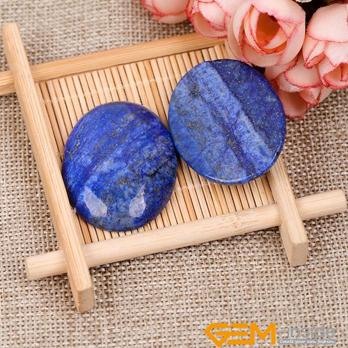 Blue Lapis Lazuli Stone CAB Cabochon Loose Beads Jewellery Making 5 Pcs No Hole - Picture 59 of 59