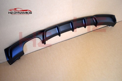 DIFFUSORE POSTERIORE NERO OPACO VALANCE LABBRO SPLITTER PER BMW SERIE 3 F30 F31 M SPORT - Foto 7 di 8