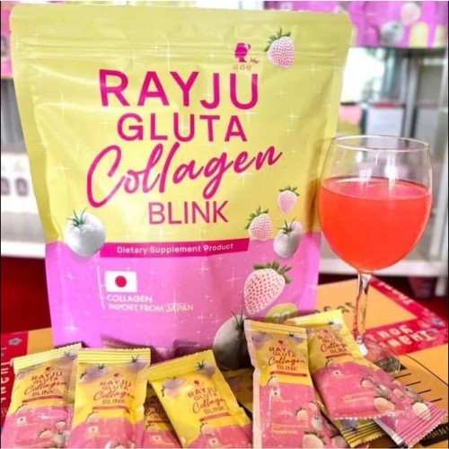 RAYJU Gluta Colágeno Blink 21 en 1 Cuidado de la Piel Restaurar Vitaminas Antioxidantes 10g x30 - Imagen 2 de 5