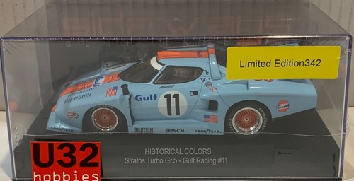 SLOT CAR RACER SIDEWAYS SWCH07B LANCIA STRATOS TURBO Gr.5 #11 GULF HIST.COLORS