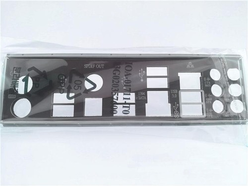 IO I/O Shield Original For Asus P7P55D-E PRO Rear Baffle Backplate Motherboard - Photo 2/4
