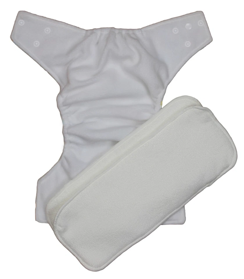 See Diapers One Size Minky Baby Cloth Diaper 2 Microfiber Inserts Tiger - Image 2 of 3