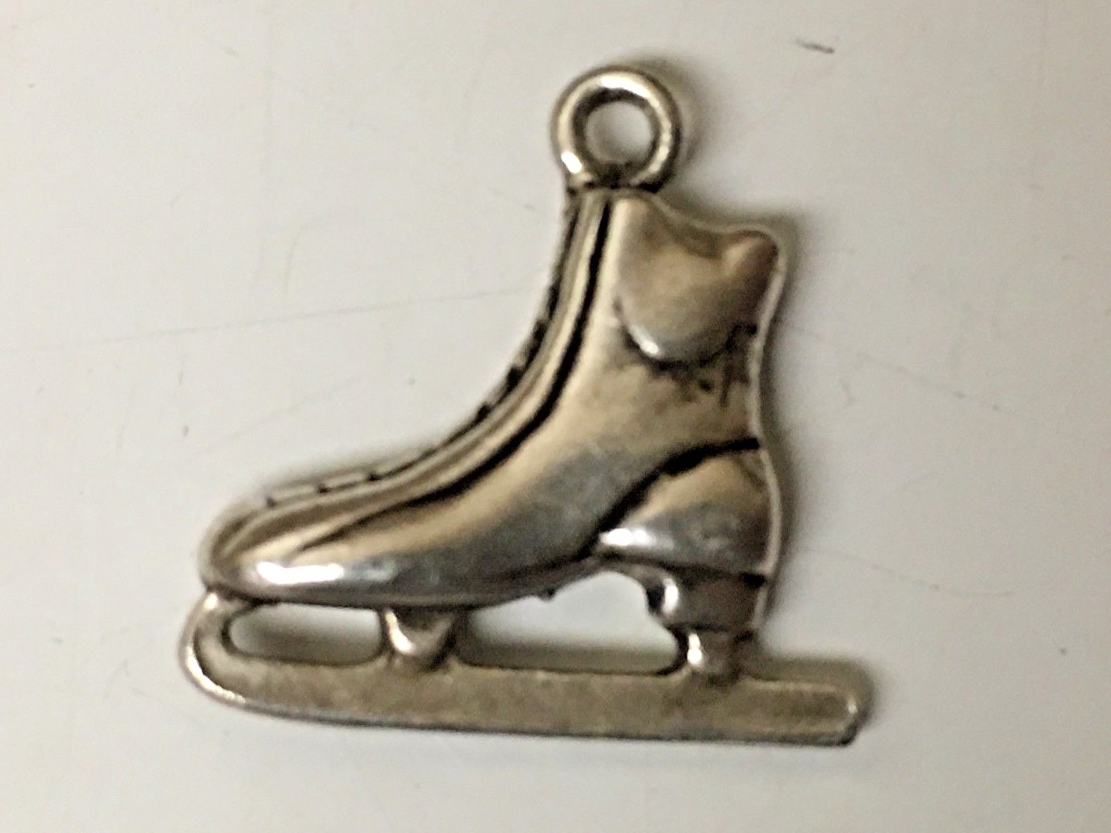 VINTAGE STERLING SILVER  CHARM ICE SKATE - image 2