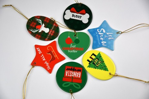 Merry Christmas Mastiff Dog Woof Xmas Lover Ornament Gift Tree Decor Hanging - Imagen 4 de 4