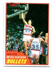 1981-82 Topps Mitch Kupchak C Washington Bullets #E97