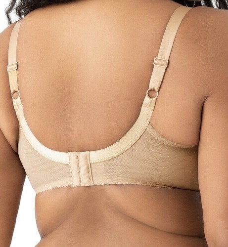 Wacoal Retro Chic BH Toast Beige Nude Gr.46DD Bügel Vollschale Spitze 855186 - Bild 12 von 12