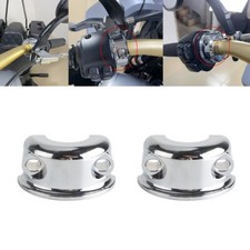 Pair Clutch/Brake Control Perch Half Clamps For Harley Touring Street Road Glide