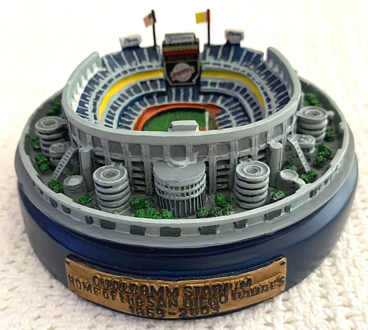 SAN DIEGO PADRES QUALCOMM STADIUM CERAMIC REPLICA w LAST GAME
