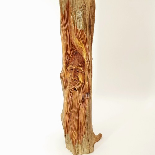Vintage Hand Carved Wood Branch Tree Spirit Folk Art - Picture 12 of 15