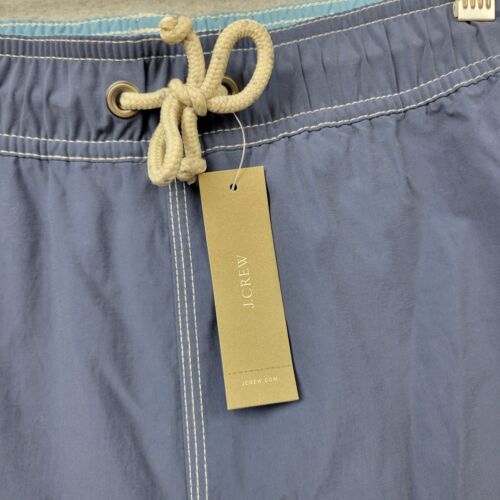 J Crew The Original Trunks Mens Size XL Shortboard Swim Blue Lined New With Tags - Picture 3 of 14