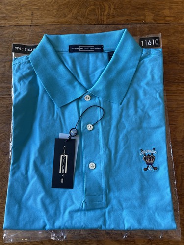 Carnoustie Mens Golf Polo Size XL with Vintage Coronado Golf Coarse Logo NWT - Picture 2 of 7