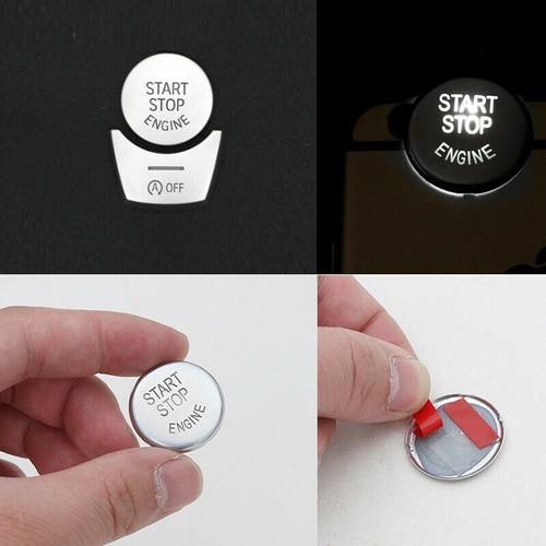 2pcs Chrome Engine Start Stop Push Switch Button Cover for BMW 5 Series F10 F07 - Picture 23 of 24