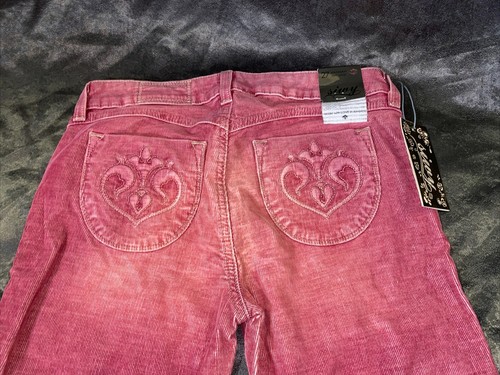 Jeans denim siwy Hannah slim crop da donna taglia 27 (nuovi) viola viola - Foto 5 di 7