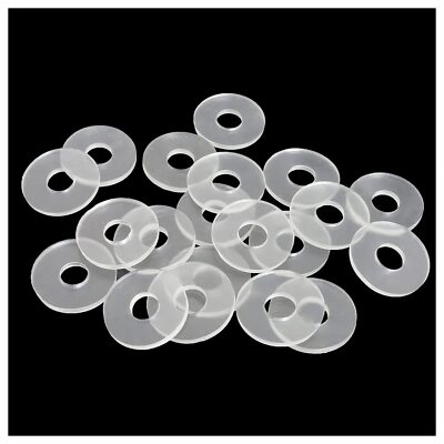 #ad #ad 20PCS Clear Vinyl Flat Washer Gasket Plastic Screws Washer Spacers Replacemen... $16.40