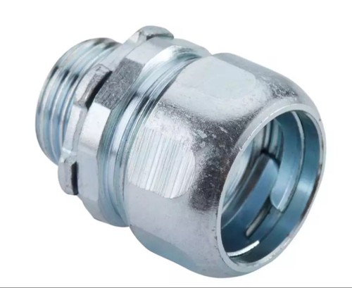 (Paquete de 2) Conector de compresión rígido de acero galvanizado Halex 63520 de 2 pulgadas - Imagen 2 de 5