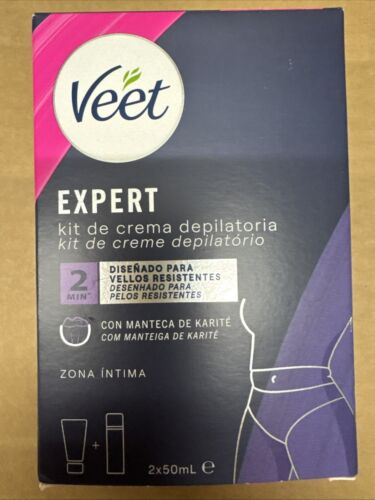 Veet Expert Hair Removal Cream Kit Full Bikini Line for Women 2 x 50ml