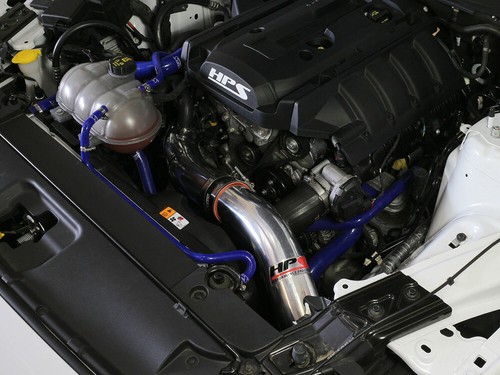 Kit de admisión de aire frío HPS para Ford 15-17 Mustang Ecoboost 2.3L Turbo PULIDO 16 - Imagen 2 de 3