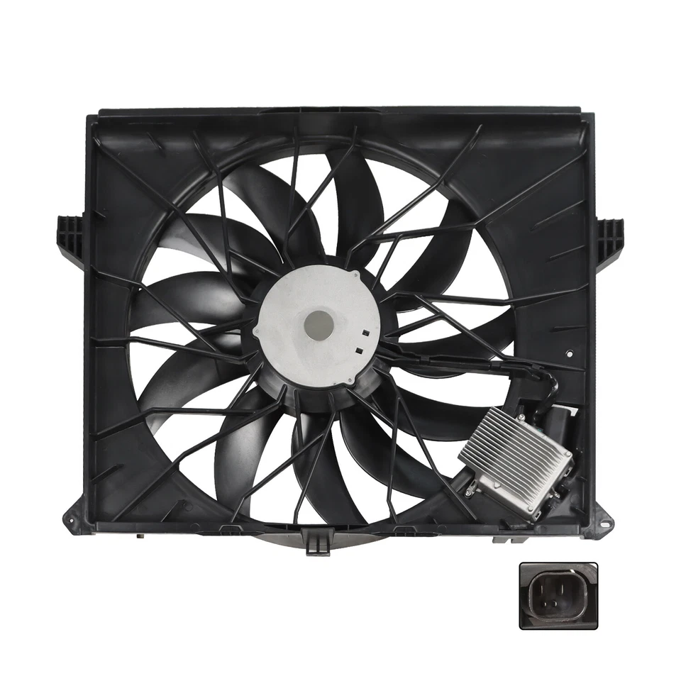 Conjunto de ventilador radiador aire acondicionado Mercedes-Benz GL450 2007 2008 2009-2012 16450093 Foto 3 de 4