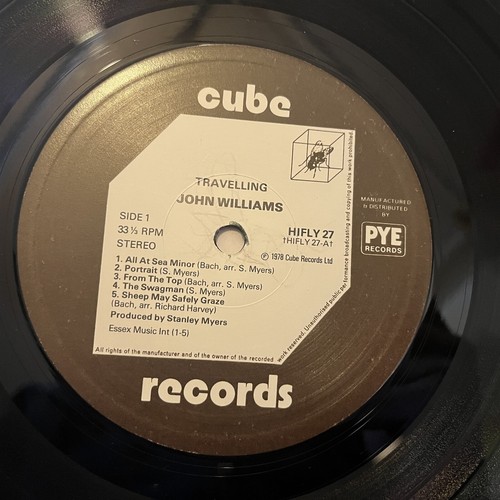 [POP/CLASSICAL]~EXC LP~JOHN WILLIAMS~Travelling~[1978~CUBE~Issue]~UK Import~ - Picture 4 of 5