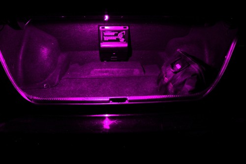 Paquete de 16 luces interiores LED rosa/púrpura para Mercedes Clase C W204 2008-2013 - Imagen 5 de 6