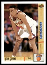 1991-92 Upper Deck #219 John Starks RC