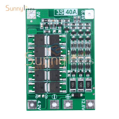 Scatola portaoggetti batteria 12V 7Ah 3X7 18650 supporto 3S 40A BMS con saldatura nichel USA - Foto 8 di 28