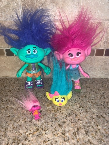Hasbro DreamWorks Trolls Movie Figures Lot of 3 DOLLS FIGURES # 0004 - Picture 1 of 10
