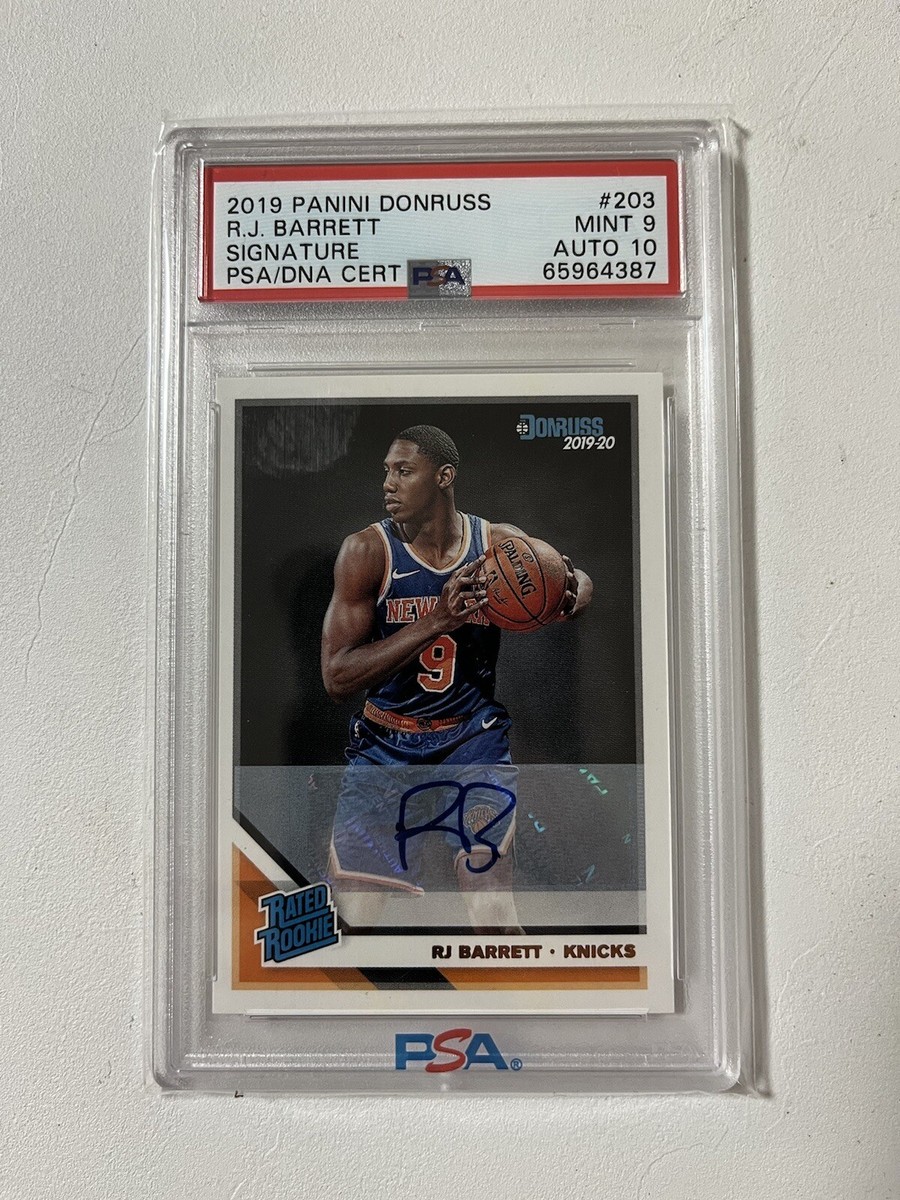 RJ Barrett RC rookie auto PSA9 その他 RJ Barrett RC rookie auto