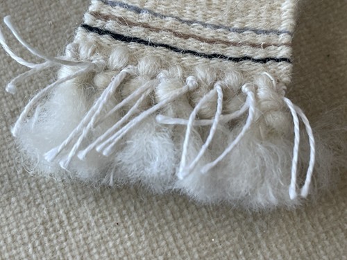 Dollhouse BOHO Fiber Wool Wall Tapestry Hanging 1:12 scale - Picture 6 of 9