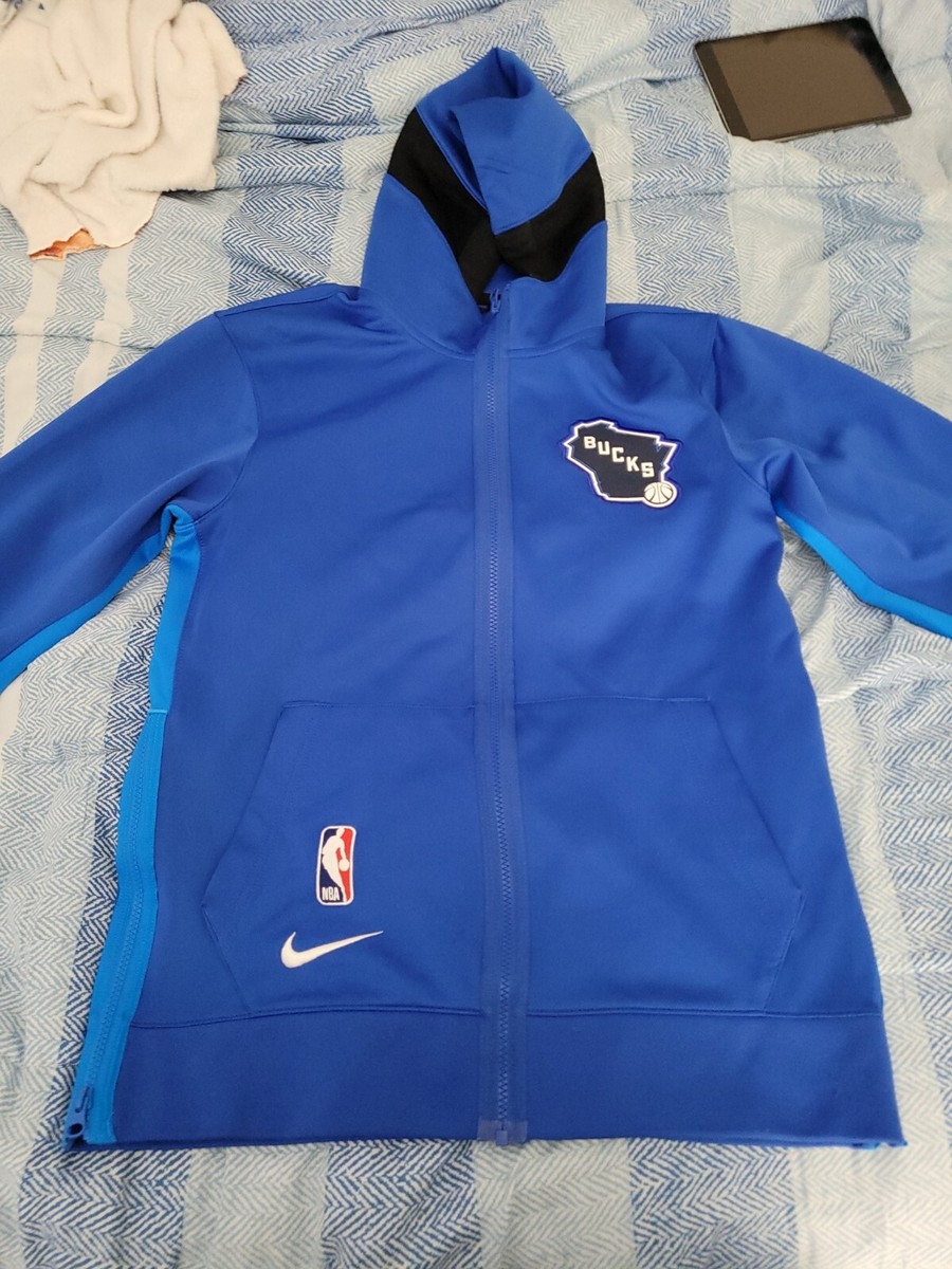 Milwaukee Bucks Nike Therma Flex Showtime City Edition Warm Up Hoodie Mens Small eBay