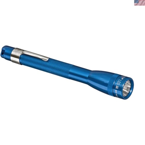 Classic 98 Lumen Blue LED Flashlight - Water Resistant, 2 AAA Batteries Included