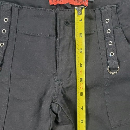 Tripp NYC Daang Goodman Black Shorts 3/4 Pants Size 3 Goth Punk Metal - Picture 10 of 13