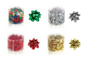 100 Geschenkschleifen 2 5cm Rosetten Fertigschleifen Selbstklebend Weihnachten Ebay