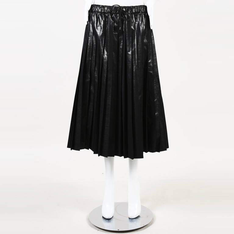 Brunello Cucinelli Pleated Silk Blend A Line Skirt SZ 8 Brunello Cucinelli Pleated Silk Blend A Line Skirt SZ 8