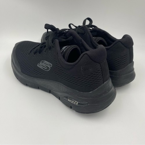 Skechers Uomo Arch Fit Oxford, Nero/Nero, 7 M US - Foto 4 di 7