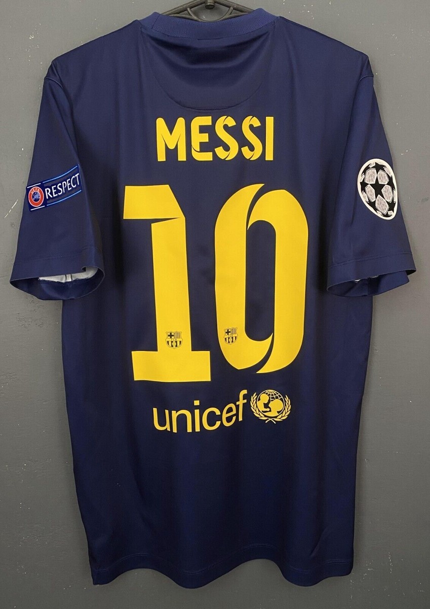 LEO MESSI MEN'S FC BARCELONA 2014/2015 UEFA SOCCER FOOTBALL