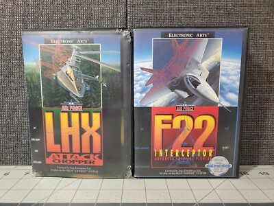EA Air Force: LHX Attack Chopper + F22 Interceptor'' (Sega Genesis, 1992 1991)