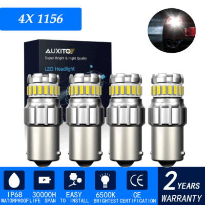 AUXITO 1156 7506 LED Reverse Backup Light Bulb Super White Canbus Error Free New
