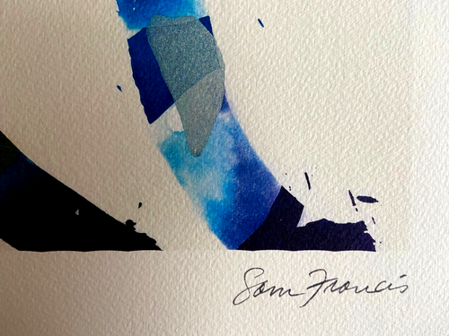 Sam Francis Lithograph COA Original Signed Pen Numbered Pencil Crayon - Picture 8 of 11