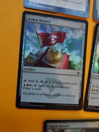 Banner x5 MTG Card. KTK FOILS only Sultai, Mardu, Jeskai & Temur x2 Artifact - Picture 5 of 10