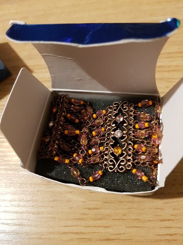 Vintage Avon Rosa & Orange Schmuck Armband & Ohrringe Set, Top Zustand! - Bild 3 von 4