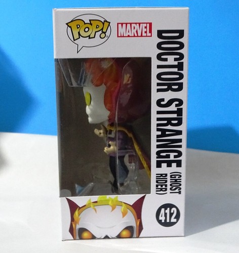 Funko Pop Vinyl DOCTOR STRANGE GHOST RIDER #412 GITD +P/Prot - Picture 2 of 6