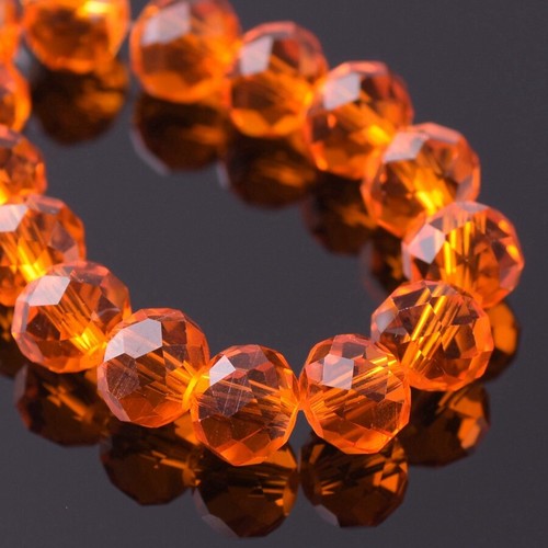 Einfarbig 3mm 4mm 6mm 8mm 10mm 12mm Rondell Facettiert Kristall Glas Lose Perlen - Bild 36 von 53